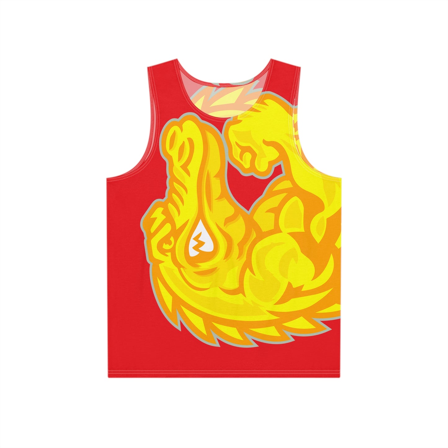 Red/Yellow Flawdawear Limited Edition OG Flawda Mane “From Ramen Noodles To 5 Star” Men’s Tank Playuz Top