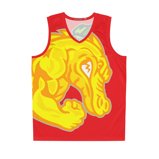 Red Flawdawear Limited Edition OG Rich Daddy “Everytime U See Me I’m 100K Richa” Men’s Basketball Playuz Jersey