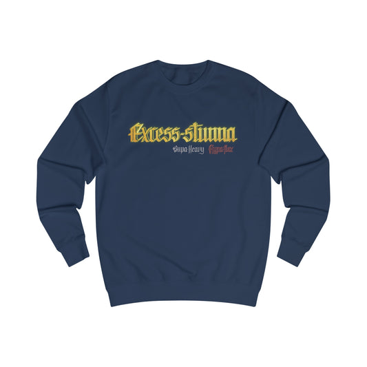 Oxford Navy Gator Drip Exclusive Supa-Heavy Excess-Stunna Hypa-Flex Limited Edition OG “Excess-Stunna Collection” Men's Playuz Sweatshirt