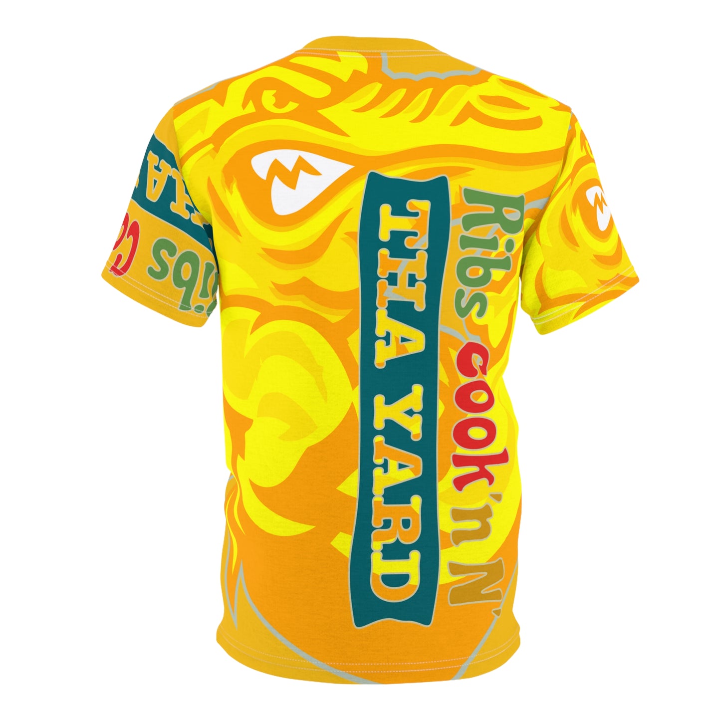 Yellow Flawdawear Limited Edition OG Flawda Mane “Ribs Cook’n N’ Tha Yard” Unisex Cut & Sew Playuz Tee