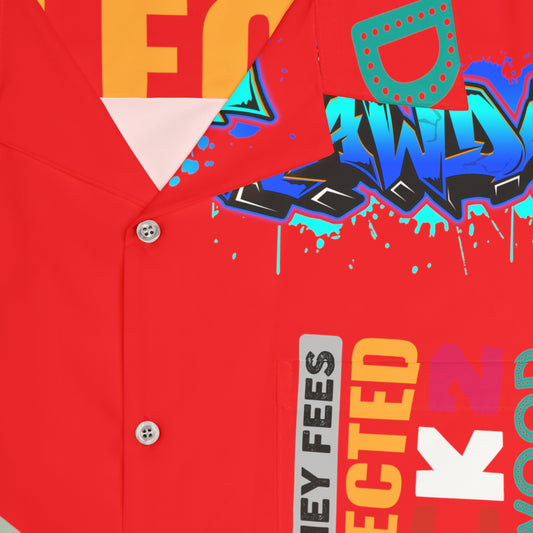 Red Flawdawear Limited Edition OG Rich Daddy “Attorney Fees Collected Back 2 Cakewood” Men’s Hawaiian Playuz Shirt