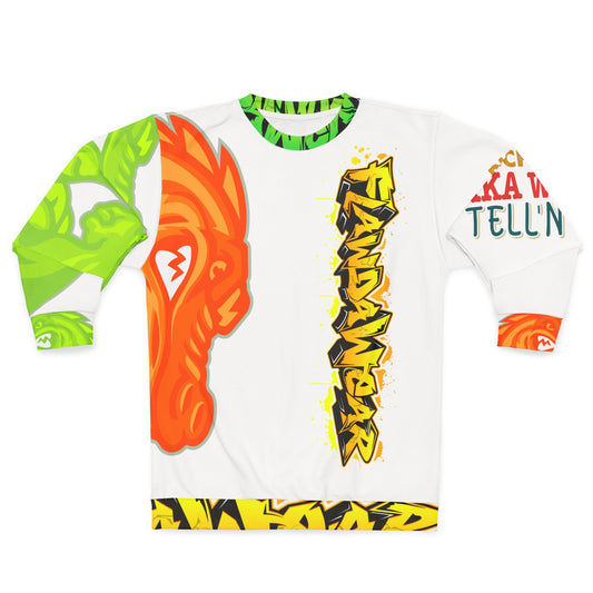 White Flawdawear Limited Edition OG Rich Daddy “Rich Daddy AKA What U Tell’n ME?” Unisex Playuz Sweatshirt