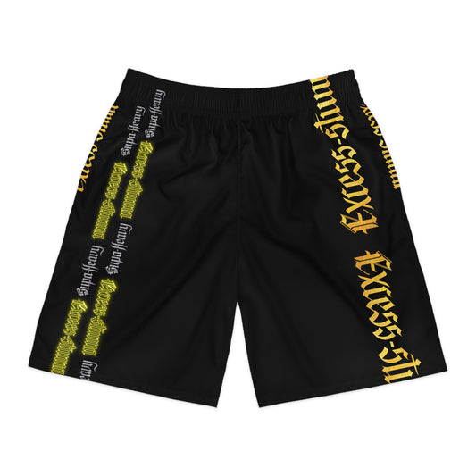 Black Gator Drip Exclusive Supa-Heavy Excess-Stunna Hypa-Flex Limited Edition OG “Excess-Stunna Collection” Men's Jogguz Playuz Shorts