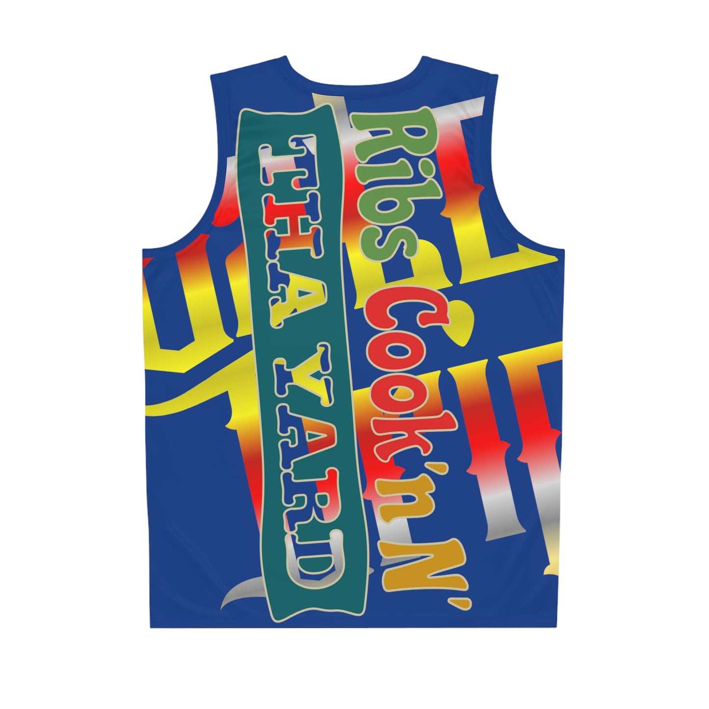 Blue Gator Drip Exclusive Supa-Heavy Excess-Stunna Hypa-Flex Limited Edition OG Flawda Mane “Ribs Cook’n N’ Tha Yard” Basketball Playuz Jersey