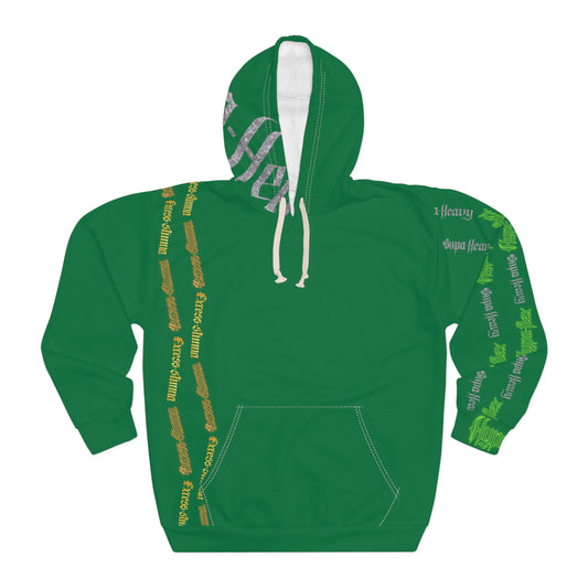 Dark Green Gator Drip Exclusive Supa-Heavy Excess-Stunna Hypa-Flex Limited Edition OG “Excess-Stunna Collection” Unisex Pullover Playuz Hoodie