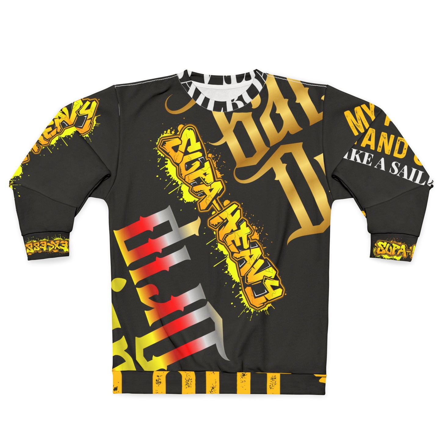 Black Gator Drip Exclusive Supa-Heavy Excess-Stunna Hypa-Flex Limited Edition OG Flawda Mane “My Piece Stand Out Like A Sailboat” Unisex Playuz Sweatshirt