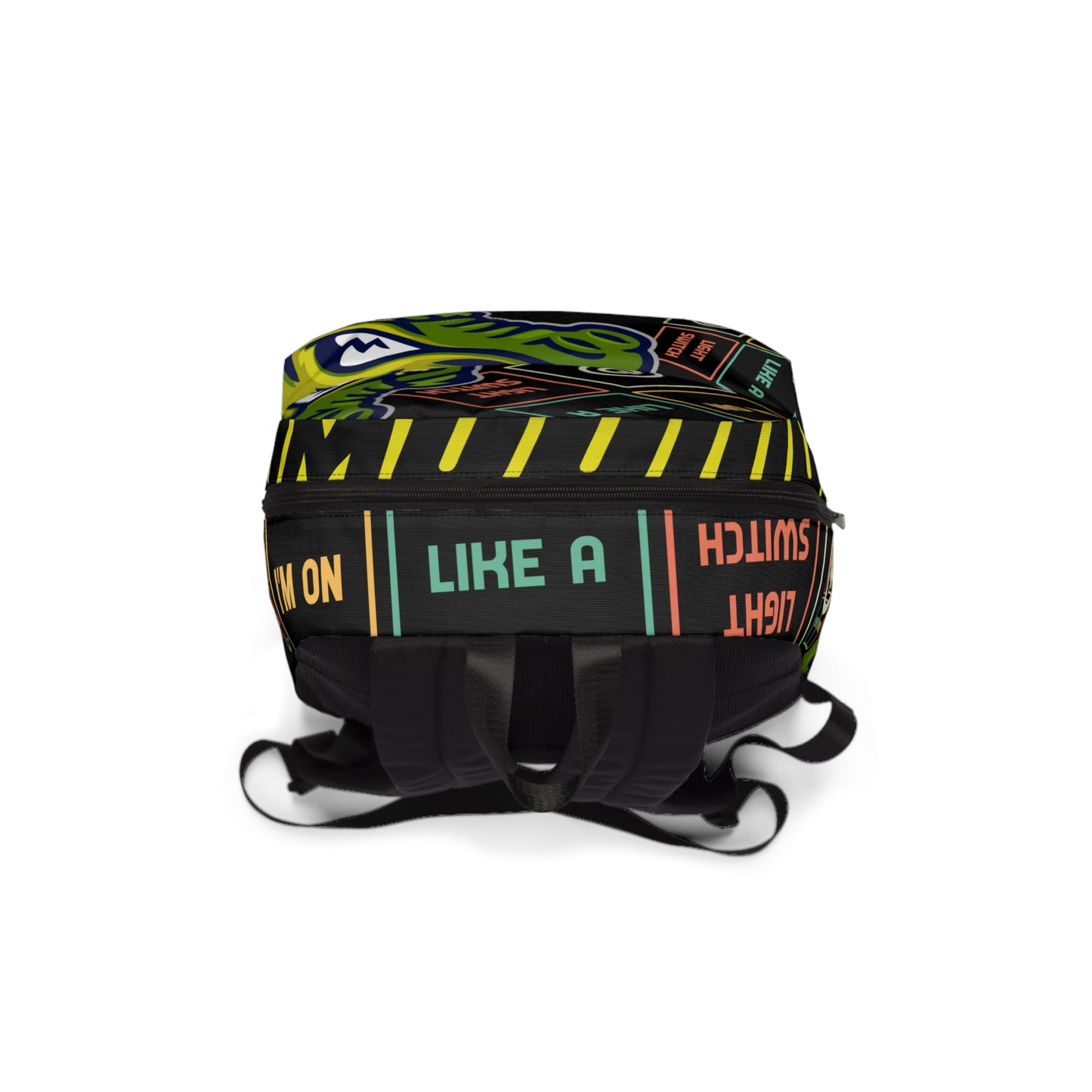 Black Flawdawear Limited Edition OG Flawda Mane "I'm On Like A Light Switch" Classic Backpack