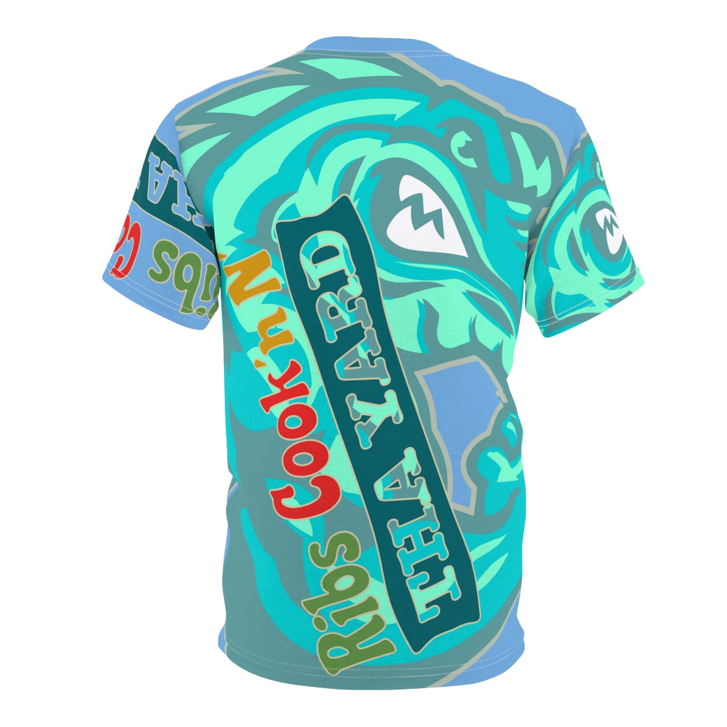 Light Blue/Mint Flawdawear Limited Edition OG Flawda Mane “Ribs Cook’n N’ Tha Yard” Unisex Cut & Sew Playuz Tee