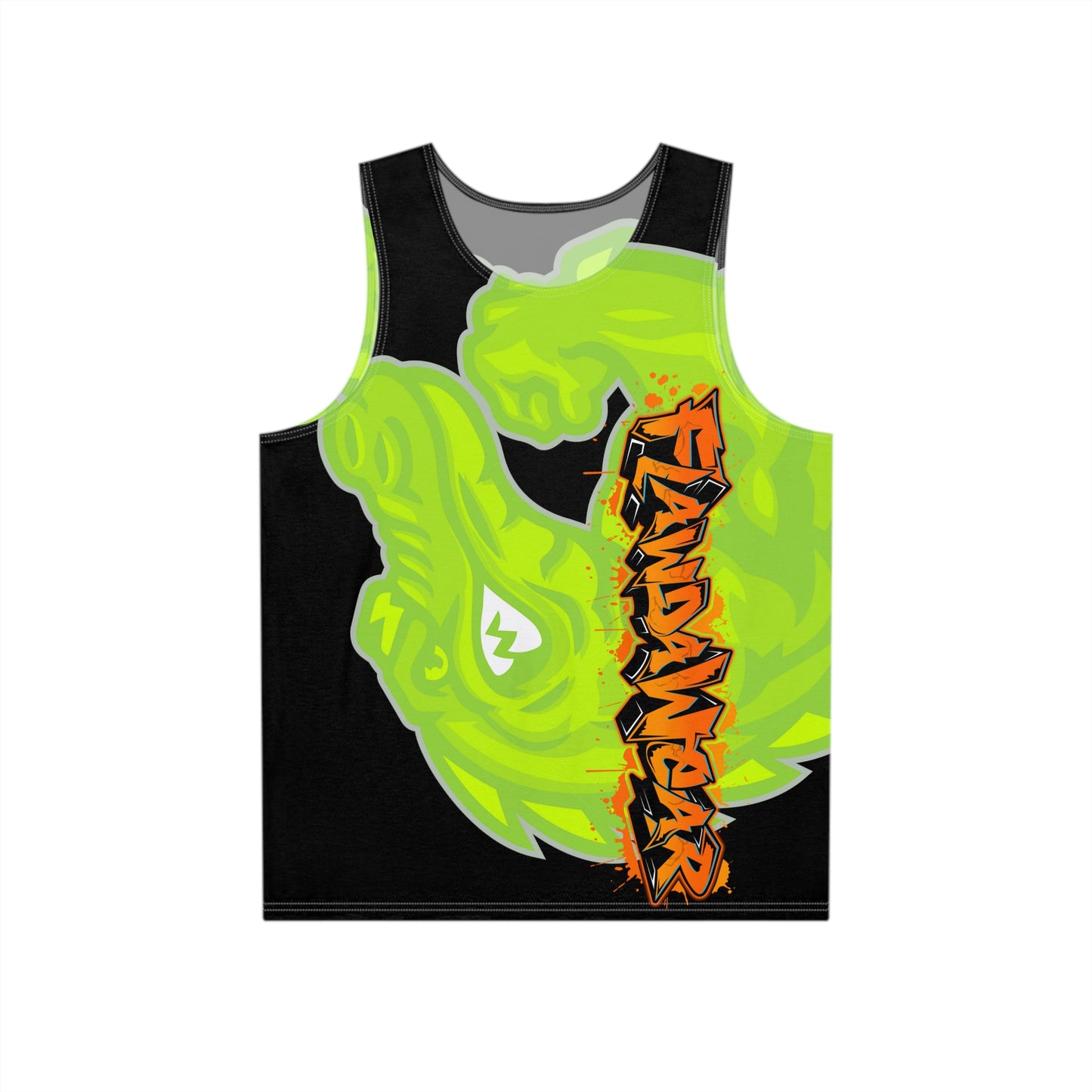 Black/Lime Flawdawear Limited Edition OG Alligator Playuz “Flawda Mane Put Dat Smoke On You” Men’s Playuz Tank