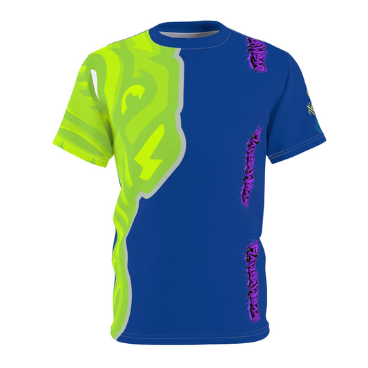 Blue Flawdawear Limited Edition OG Flawda Mane “Tha State Of Swamp Rats N’ Alligators” Unisex Cut & Sew Playuz Tee