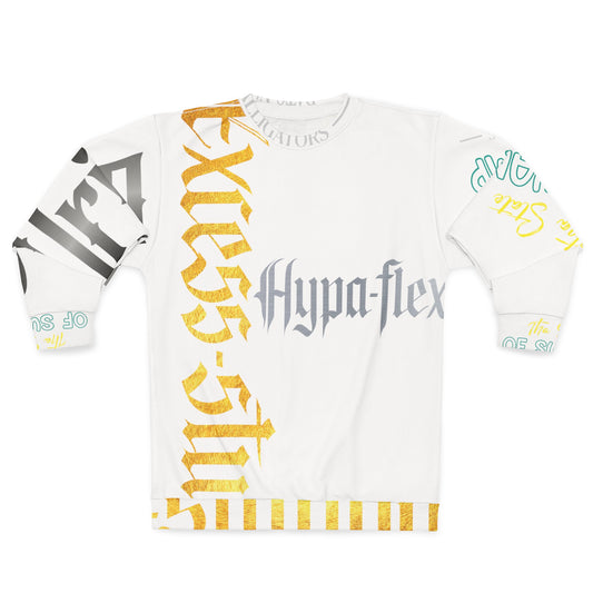 White Gator Drip Exclusive Supa-Heavy Excess-Stunna Hypa-Flex Limited Edition OG Flawda Mane “Tha State Of Swamp Rats N’ Alligators” Unisex Playuz Sweatshirt