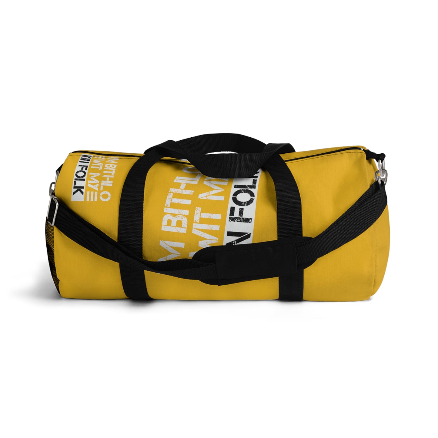 Yellow Flawdawear Limited Edition OG Flawda Mane “I’m Bithlo Wit My Kin Folk” Duffle Playuz Bag