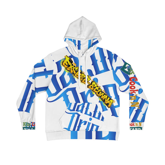 White Gator Drip Exclusive Supa-Heavy Excess-Stunna Hypa-Flex Limited Edition OG Flawda Mane “Ribs Cook’n N’ Tha Yard” Men's Playuz Hoodie