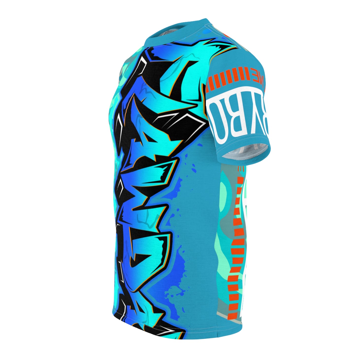 Turquoise/Mint Flawdawear Limited Edition OG Flawda Mane “Everybody Know Me” Unisex Cut & Sew Playuz Tee