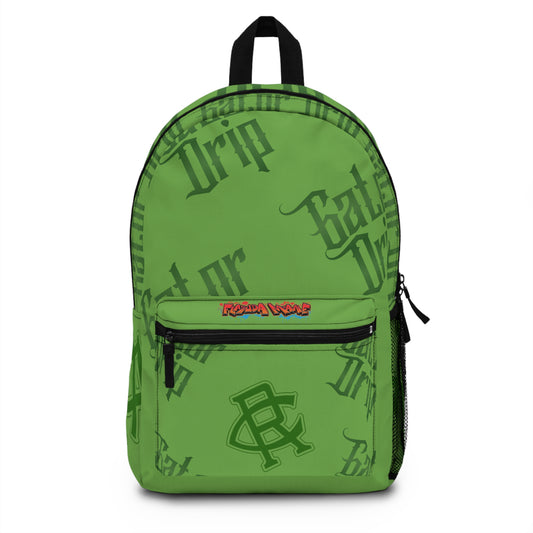 Light Green Gator Drip Exclusive Supa-Heavy Excess-Stunna Hypa-Flex Limited Edition OG Flawda Mane x Cakewood Records “Swamp Souljuz Collection” Men’s Playuz Backpack