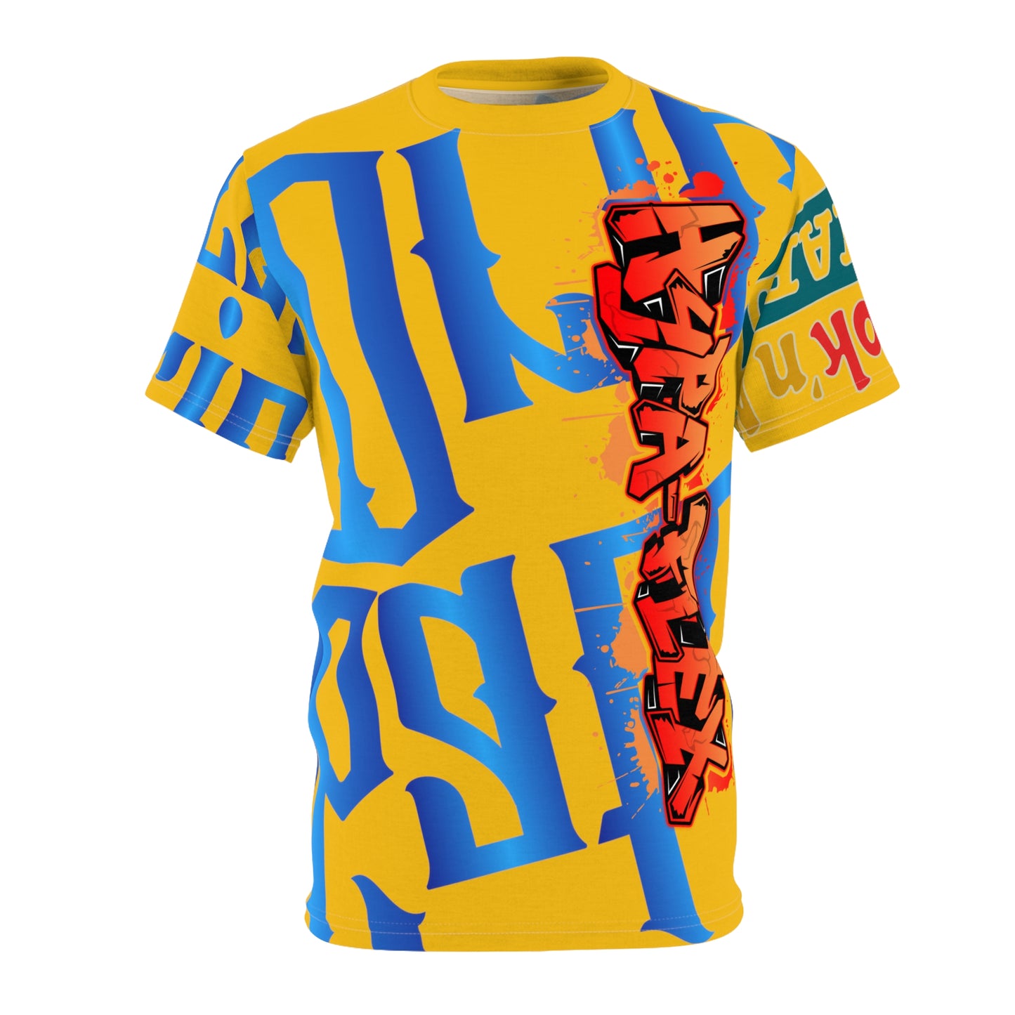 Yellow Gator Drip Exclusive Supa-Heavy Excess-Stunna Hypa-Flex Limited Edition OG Flawda Mane “Ribs Cook’n N’ Tha Yard” Unisex Cut & Sew Playuz Tee