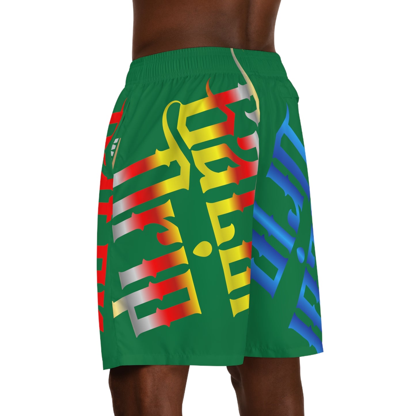 Green Gator Drip Exclusive Supa-Heavy Excess-Stunna Flex Alligator Playuz Limited Edition OG Multi-Logo Rich Daddy “We Out In Tha Country Past Tha Cattle Ranch” Men’s Jogguz Playuz Shorts