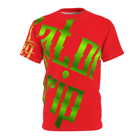 Red Gator Drip Exclusive Supa-Heavy Excess-Stunna Flex Alligator Playuz Limited Edition OG Multi-Logo Rich Daddy “Rich Daddy Became Everythang Dat U Cain’t” Unisex Cut & Sew Playuz Tee