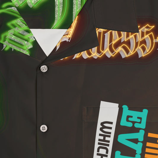 Black Gator Drip Exclusive Supa-Heavy Excess-Stunna Hypa-Flex Limited Edition OG Alligator Playuz “I’m Paid Every Which Way” Men’s Hawaiian Playuz Shirt