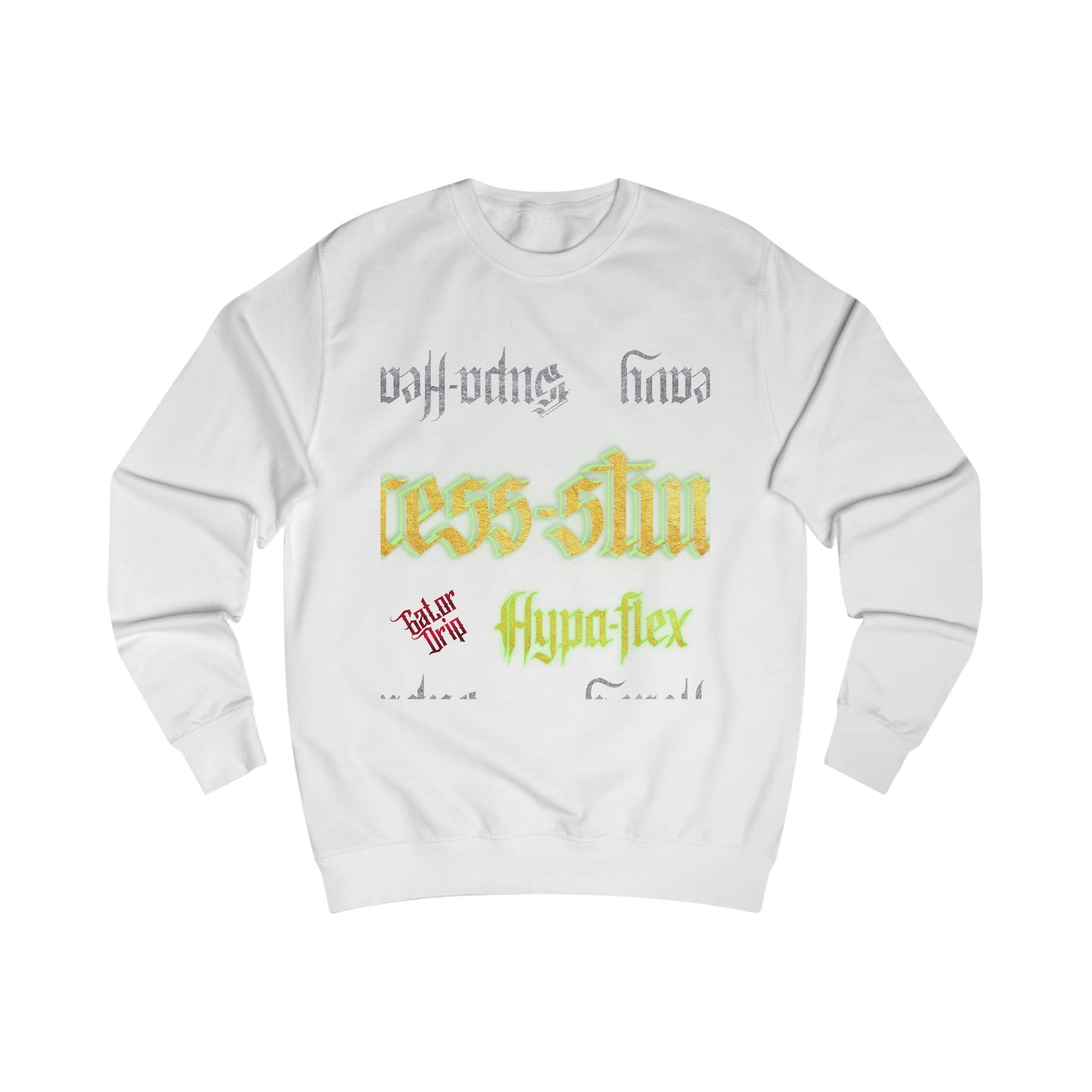 White Gator Drip Exclusive Supa-Heavy Excess-Stunna Hypa-Flex Limited Edition OG “Excess-Stunna Collection” Men's Playuz Sweatshirt