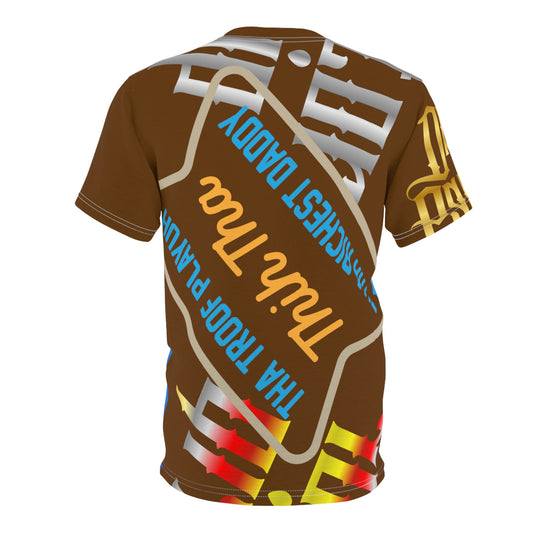 Brown Gator Drip Exclusive Supa-Heavy Excess-Stunna Flex Alligator Playuz Limited Edition OG Multi-Logo Rich Daddy “Tha Troof Playuh Thih Tha Richest Daddy” Unisex Cut & Sew Playuz Tee