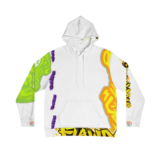 White Flawdawear Limited Edition OG Rich Daddy “Rich Daddy AKA What U Tell’n ME?” Men's Playuz Hoodie