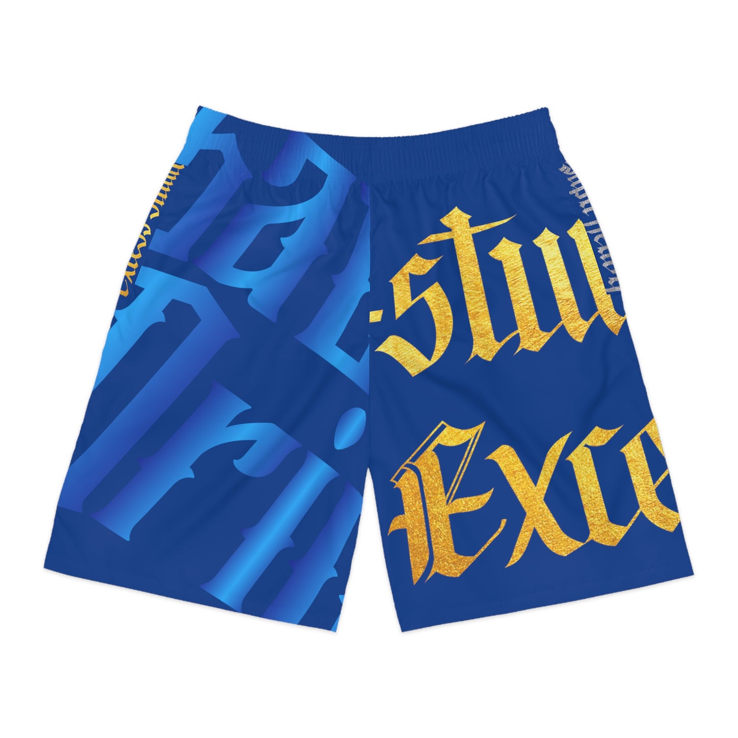 Dark Blue Gator Drip Exclusive Supa-Heavy Excess-Stunna Hypa-Flex Limited Edition OG “Excess-Stunna Collection” Men's Jogguz Playuz Shorts