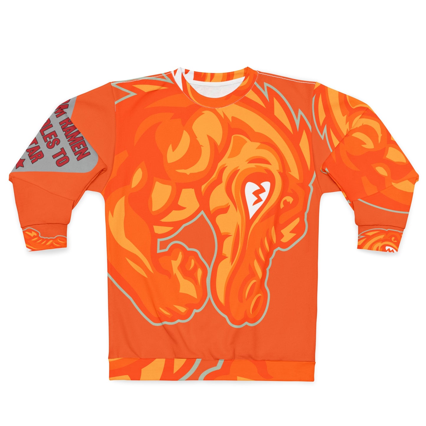 Orange Flawdawear Limited Edition OG Flawda Mane “From Ramen Noodles To 5 Star” Unisex Playuz Sweatshirt