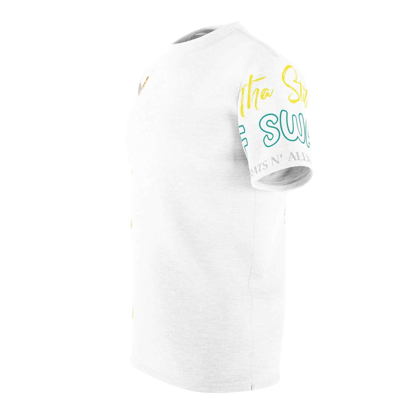 White Gator Drip Exclusive Supa-Heavy Excess-Stunna Hypa-Flex Limited Edition OG Flawda Mane “Tha State Of Swamp Rats N’ Alligators” Unisex Cut & Sew Playuz Tee