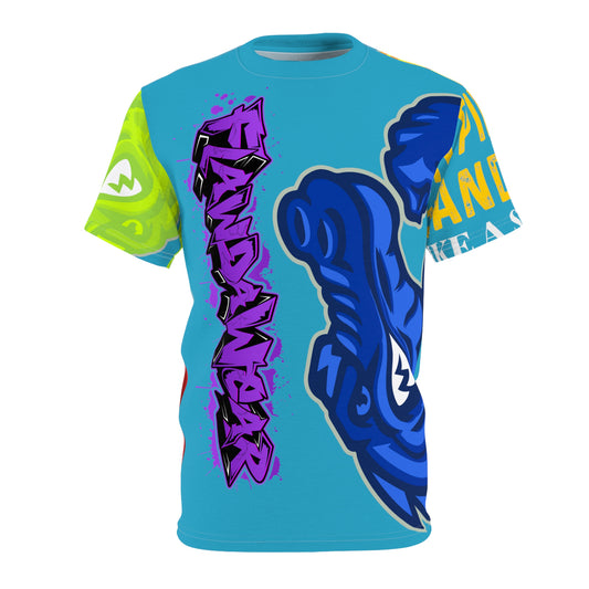 Turquoise Flawdawear Limited Edition OG Flawda Mane “My Piece Stand Out Like A Sailboat” Unisex Cut & Sew Playuz Tee