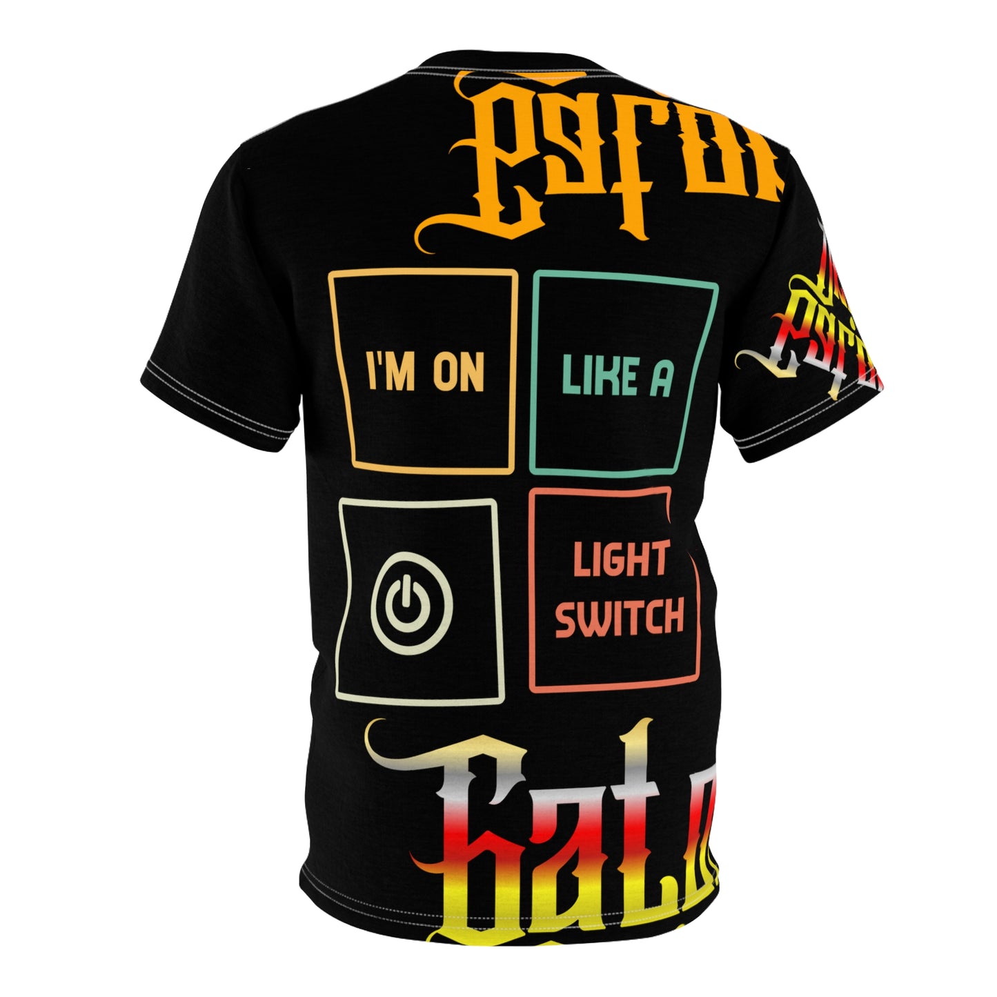 Black Gator Drip Exclusive Supa-Heavy Excess-Stunna Flex Alligator Playuz Limited Edition OG Multi-Logo Flawda Mane “I’m On Like A Light Switch" Unisex Cut & Sew Playuz Tee