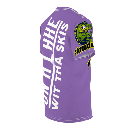 Light Purple Flawdawear Flawda Mane “On A Lake Wit Tha Skis” Limited Edition OG Unisex Cut & Sew Playuz Tee