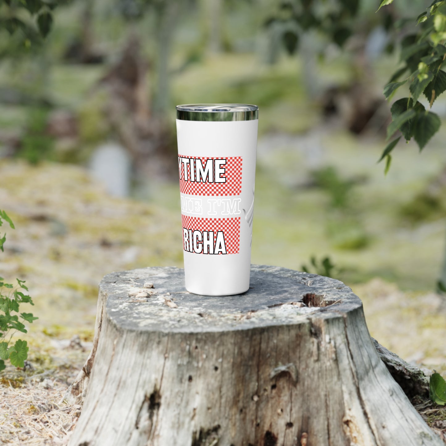 Red Gator Drip Exclusive Supa-Heavy Excess-Stunna Hypa-Flex Limited Edition OG Rich Daddy "Everytime U See Me I'm 100k Richa" Copper Vacuum Insulated Playuz Tumbler, 22 oz