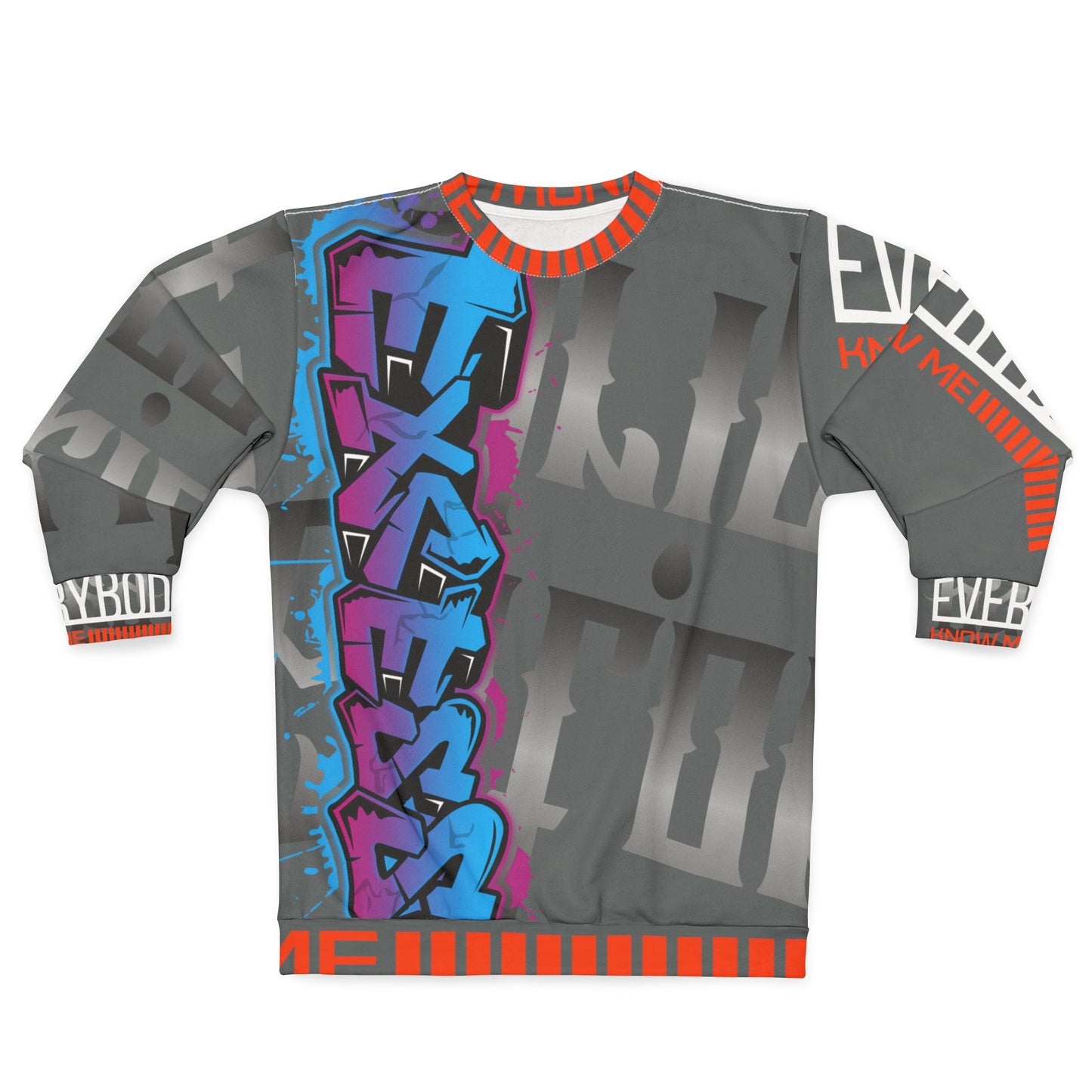 Dark Grey Gator Drip Exclusive Supa-Heavy Excess-Stunna Hypa-Flex Limited Edition OG Flawda Mane “Everybody Know Me” Unisex Playuz Sweatshirt