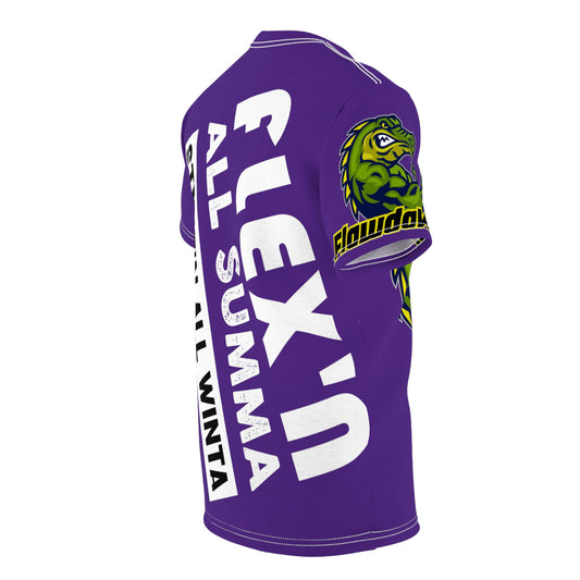 Purple Flawdawear Flawda Mane “On A Lake Wit Tha Skis” Limited Edition OG Unisex Cut & Sew Playuz Tee