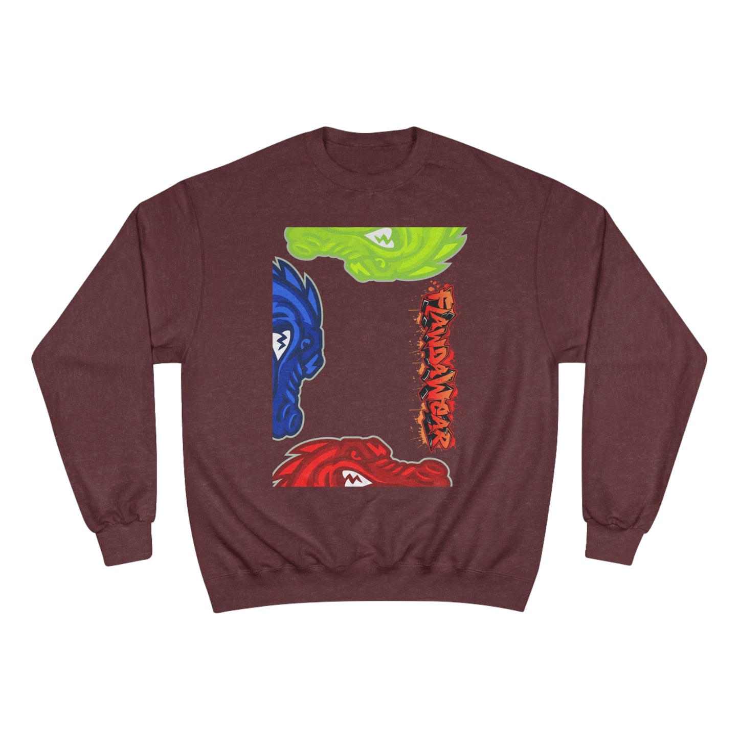 Maroon Heather Flawdawear Limited Edition OG "Gator Collection" Champion Sweatshirt