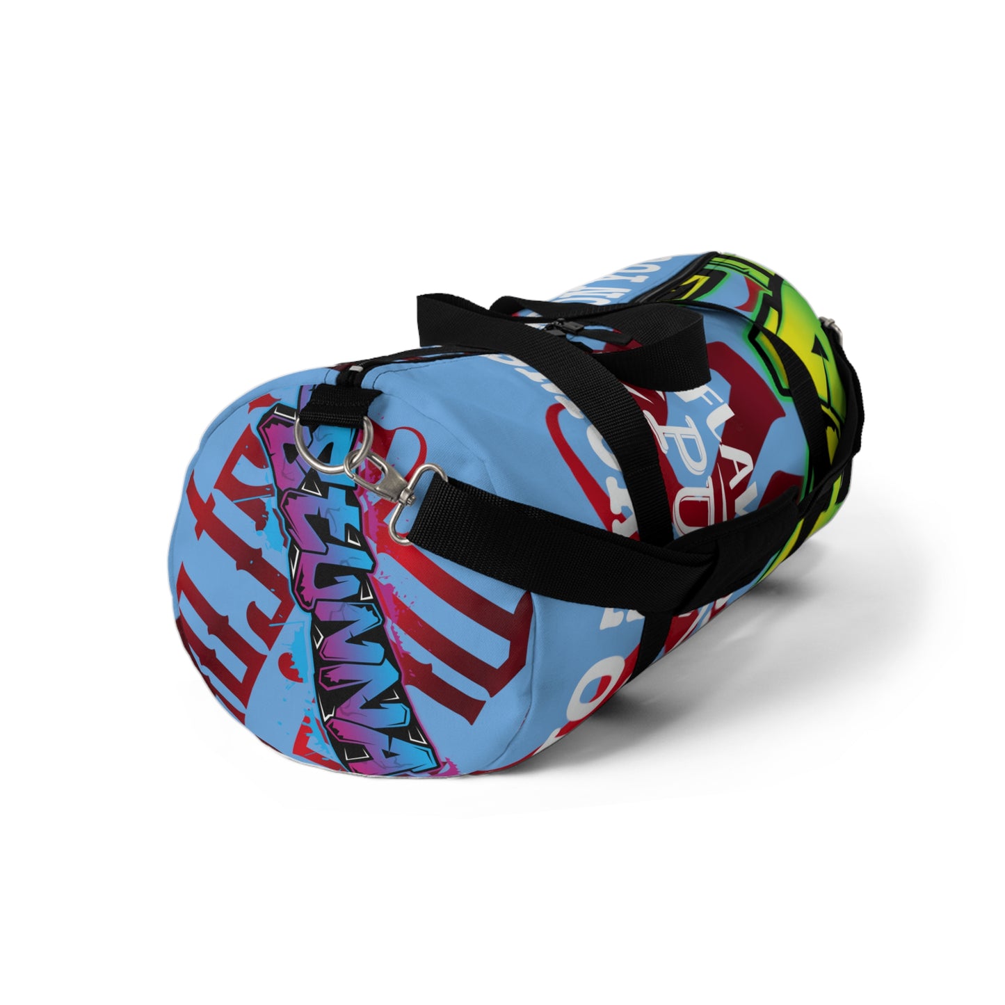 Light Blue Gator Drip Exclusive Supa-Heavy Excess-Stunna Hypa-Flex Limited Edition OG Alligator Playuz “Flawda Mane Put Dat Smoke On You” Duffle Playuz Bag