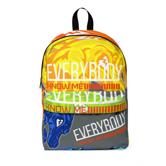 Dark Grey Flawdawear Limited Edition OG Flawda Mane “Everybody Know Me” Classic Playuz Backpack