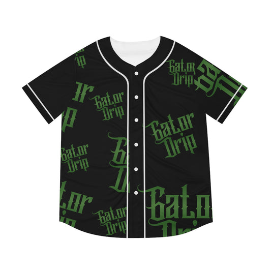 Black Gator Drip Exclusive Supa-Heavy Excess-Stunna Hypa-Flex Limited Edition OG Flawda Mane "All Black Collection" Men's Baseball Playuz Jersey