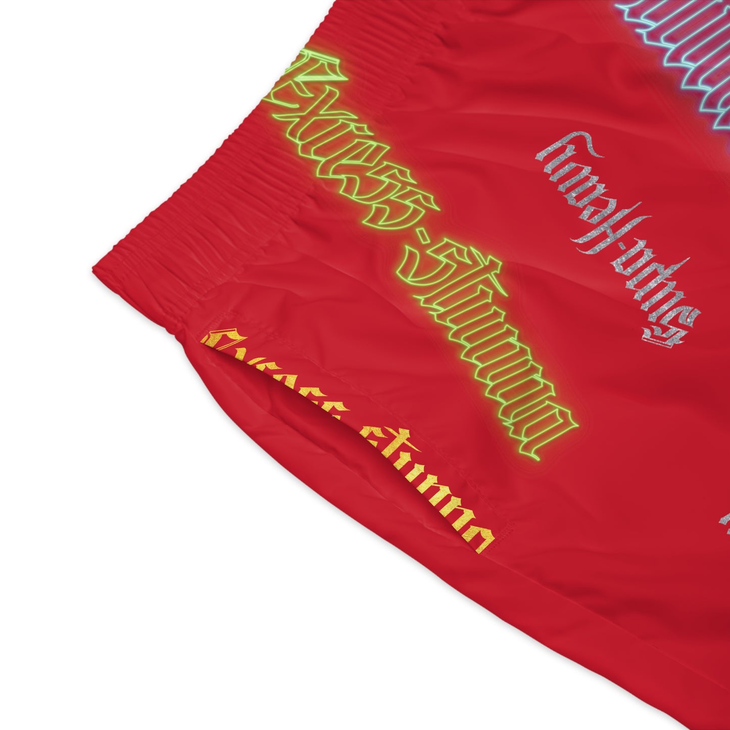 Dark Red Gator Drip Exclusive Supa-Heavy Excess-Stunna Hypa-Flex Limited Edition OG “Excess-Stunna Collection” Men's Jogguz Playuz Shorts