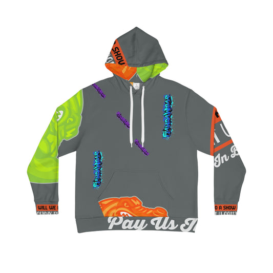 Dark Grey Flawdawear Limited Edition OG Rich Daddy “Will We Do A Show Gladly But U Gotta Pay Us In Bags G” Men's Playuz Hoodie