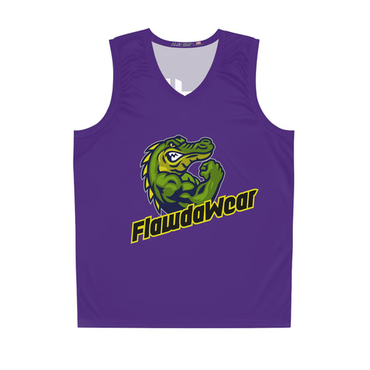 Purple Flawdawear Flawda Mane “On A Lake Wit Tha Skis” Limited Edition OG Men’s Basketball Playuz Jersey