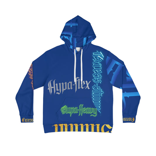 Blue Gator Drip Exclusive Supa-Heavy Excess-Stunna Hypa-Flex Limited Edition OG Flawda Mane “Tha State Of Swamp Rats N’ Alligators” Men's Playuz Hoodie