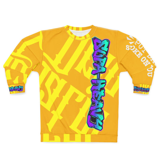 Yellow Gator Drip Exclusive Supa-Heavy Excess-Stunna Hypa-Flex Limited Edition OG Alligator Playuz “Flawda Mane Put Dat Smoke On You” Unisex Playuz Sweatshirt