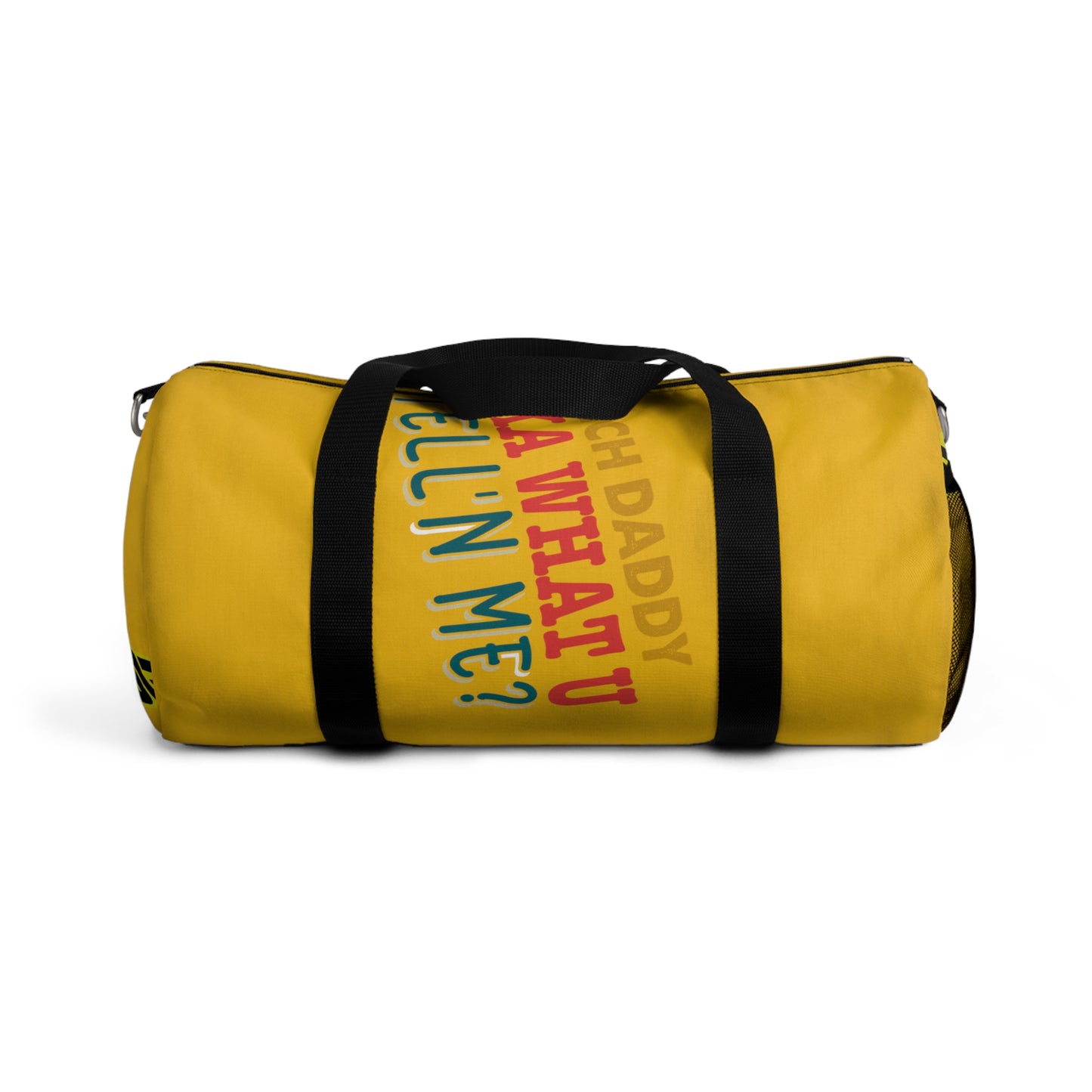 Yellow Flawdawear Limited Edition OG Rich Daddy “Rich Daddy AKA What U Tell’n Me” Duffle Playuz Bag