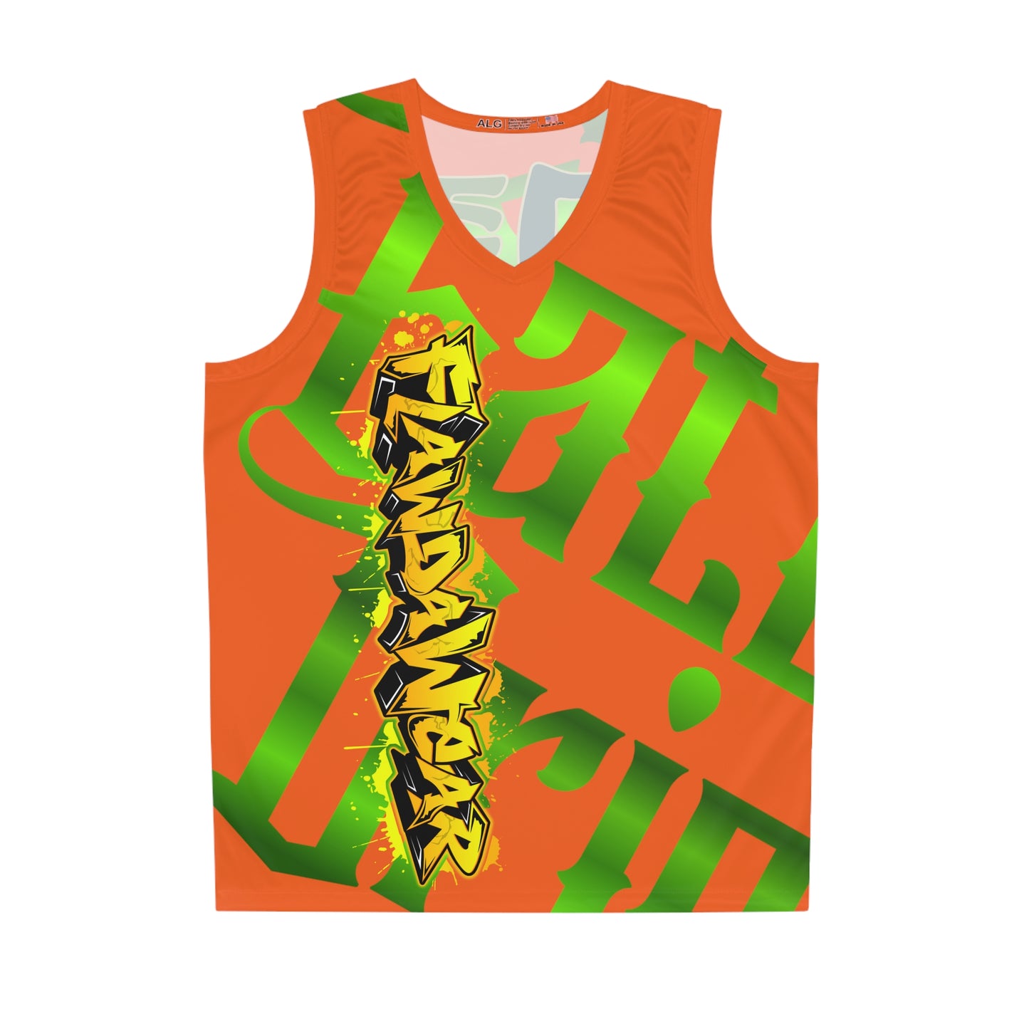 Orange Gator Drip Exclusive Supa-Heavy Excess-Stunna Hypa-Flex Limited Edition OG Flawda Mane “Ribs Cook’n N’ Tha Yard” Basketball Playuz Jersey
