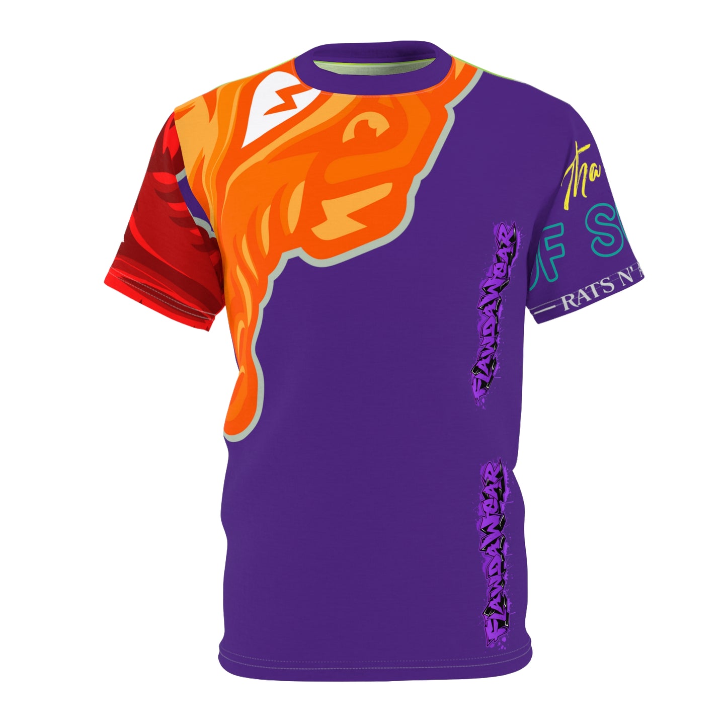 Purple Flawdawear Limited Edition OG Flawda Mane “Tha State Of Swamp Rats N’ Alligators” Unisex Cut & Sew Playuz Tee