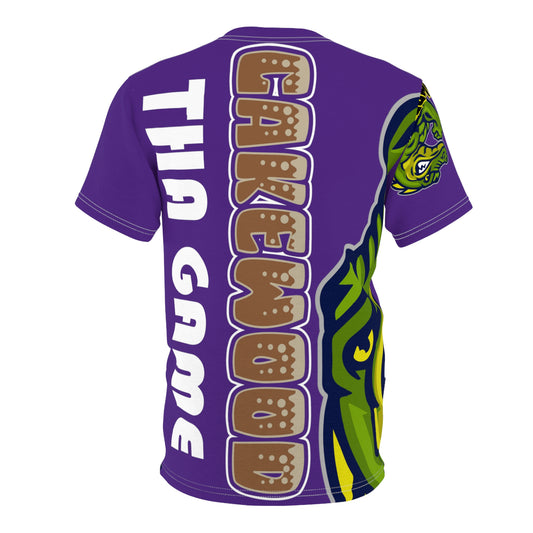 Purple Flawdawear Limited Edition OG Alligator Papuh Playuz “Cakewood Tha Game” Unisex Cut & Sew Playuz Tee