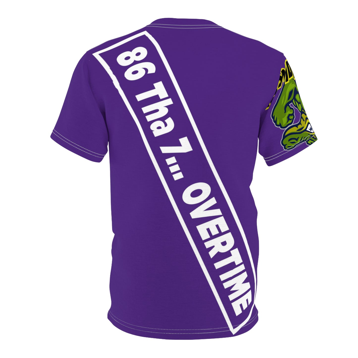 Purple Flawdawear Alligator Playuz “86 Tha 7… OVERTIME” Limited Edition OG Unisex Cut & Sew Playuz Tee