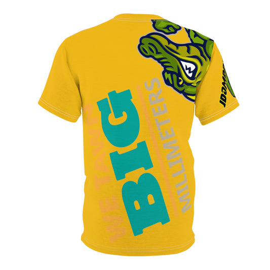 Yellow Flawdawear Limited Edition OG Rich Daddy “We Tawn Big Millimeters” Unisex Cut & Sew Playuz Tee